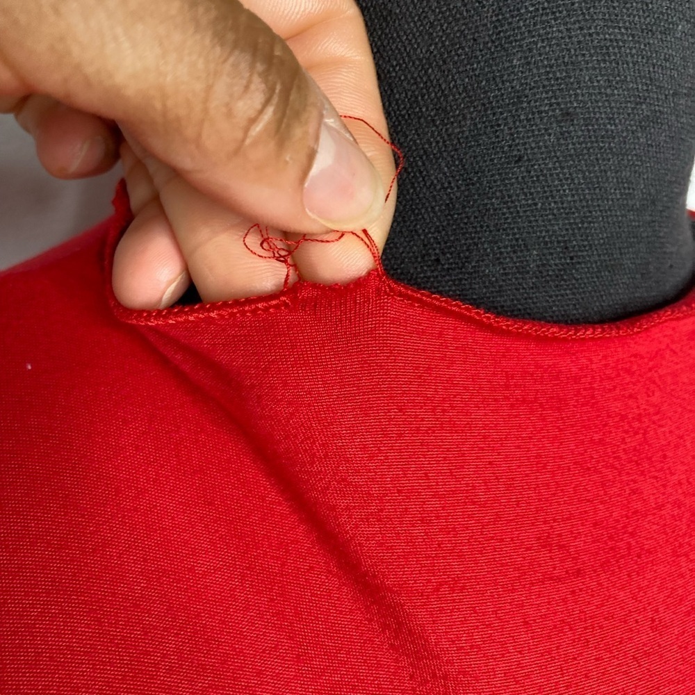 Chic Red Cutout Maxi Dress - Picture 9 of 10